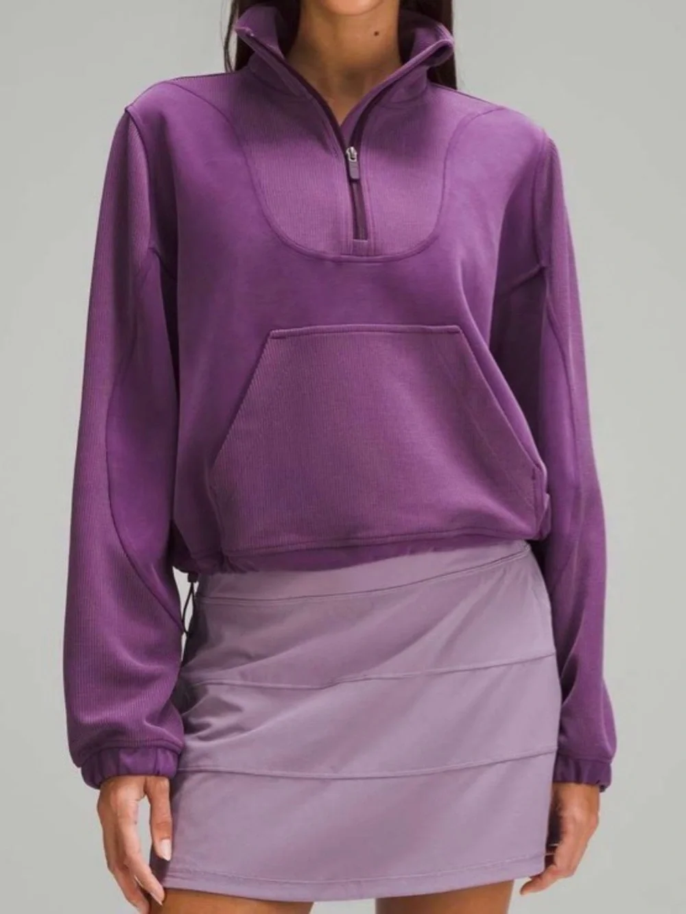 Lululemon Brushed Softstreme Ribbed Half Zip size 4